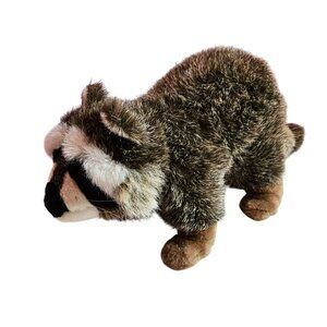 Kosen of Germany Rare Collectible Raccoon Plush 12x6" Stuffed Animal Toy